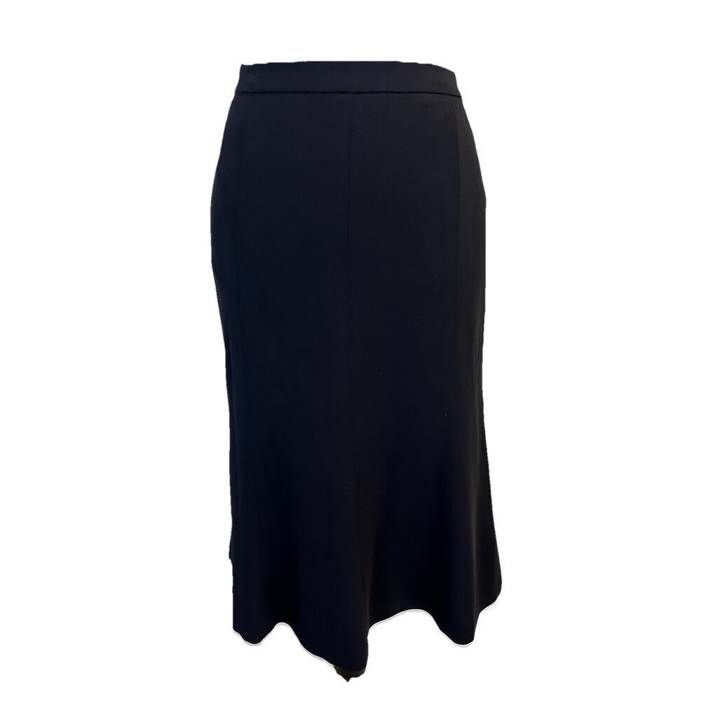 Kasper Skirt size 6 Classic Black Suit Midi Flared Modest Career Church No Slit